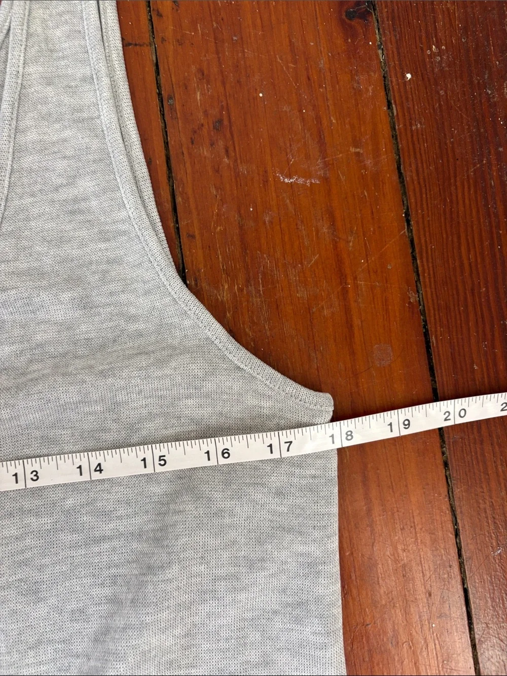 Daily Ritual Heather Gray Sleeveless Drawstring Jumpsuit Size Medium